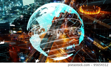 Smart transport technology alteration concept for future road traffic control 95654312