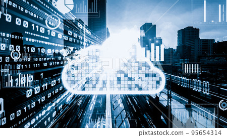 Cloud computer and online data storage with tacit intelligent sharing software 95654314