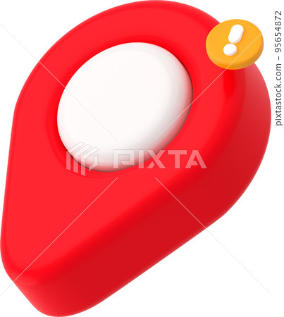 3d Location map pin, gps pointer marker element 95654872