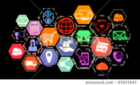 Omni channel technology of online retail business approach 95655643