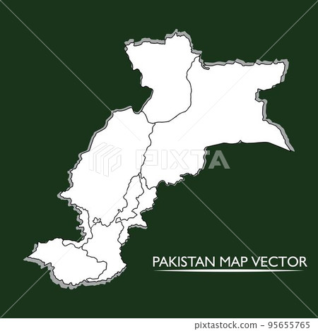 Vector White Map Pakistan with Background Vector White Map Pakistan with Background 95655765