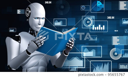 Future financial technology controll by AI robot huminoid uses machine learning Future financial technology controll by AI robot huminoid uses machine learning 95655767
