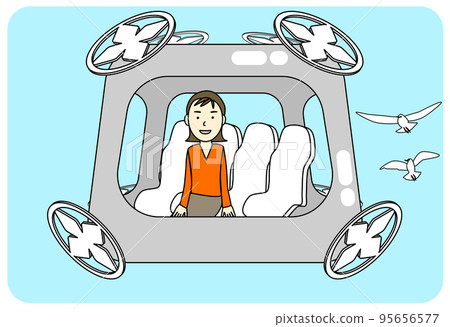 future drone car illustration future drone car illustration 95656577