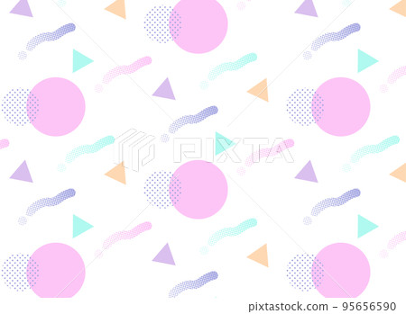 Geometric pop memphis seamless pattern 95656590
