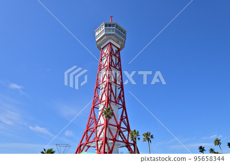 Scenery of Fukuoka City Hakata Port Tower Scenery of Fukuoka City Hakata Port Tower 95658344