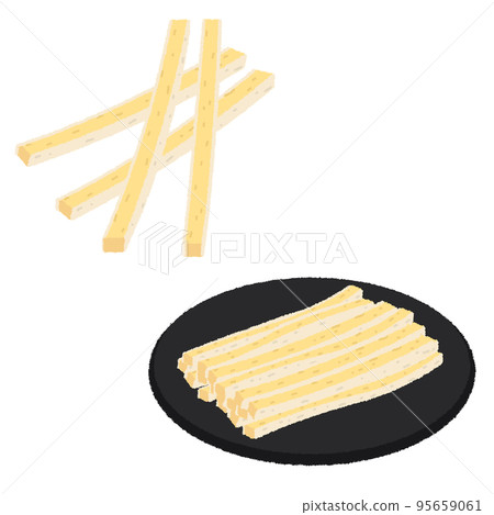 Cod cheese illustration Cod cheese illustration 95659061