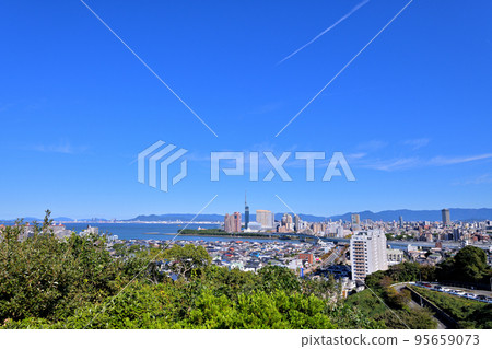 Scenery of Fukuoka City Fukuoka Tower Scenery of Fukuoka City Fukuoka Tower 95659073