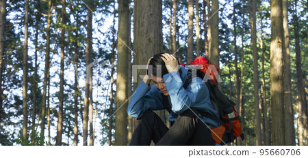 攀爬時遇險的人 95660706