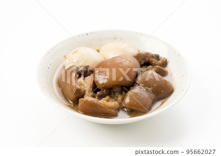 去骨豬腿和煮雞蛋 去骨豬腿和煮雞蛋 95662027