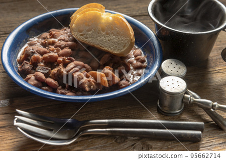 Feijoada and Baguette Brazilian Cuisine 95662714