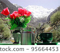 Tea time in Hunza, Pakistan 95664453