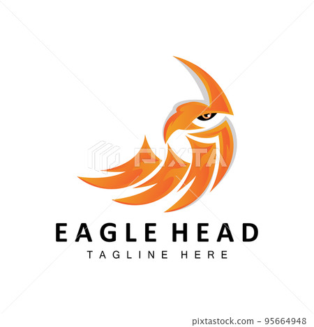 Eagle Head Logo Design, Flying Feather Animal Wings Vector, Product Brand Icon Illustration Eagle Head Logo Design, Flying Feather Animal Wings Vector, Product Brand Icon Illustration 95664948