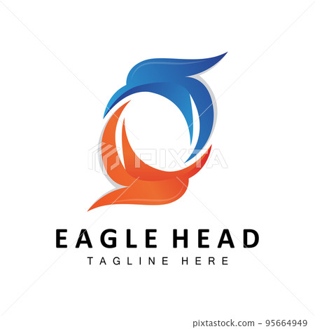 Eagle Head Logo Design, Flying Feather Animal Wings Vector, Product Brand Icon Illustration Eagle Head Logo Design, Flying Feather Animal Wings Vector, Product Brand Icon Illustration 95664949