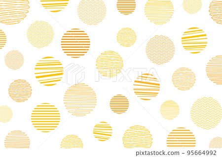 Illustration of orange polka dots 95664992