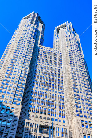 東京都西新宿區東京都第1本館的街景 東京都西新宿區東京都第1本館的街景 95665269
