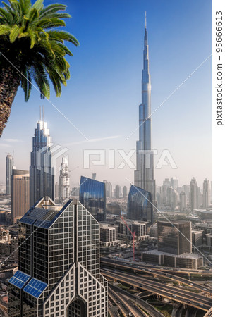 Cityscape of Dubai with modern futuristic architecture , United Arab Emirates 95666613