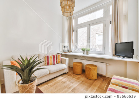 A cozy and spacious with sofa room in a luxury house 95666639