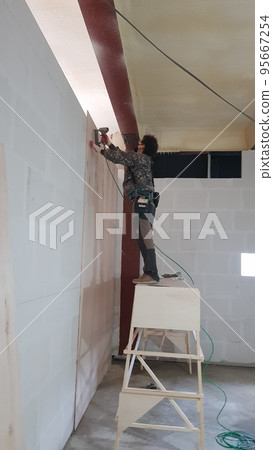 高爾夫球場、螢幕、建築工地、室內、設計、木匠、工匠、室內 95667254