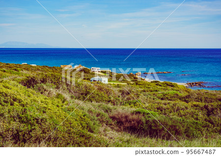 Caravan on beach by Punta Mala, Alcaidesa Spain 95667487