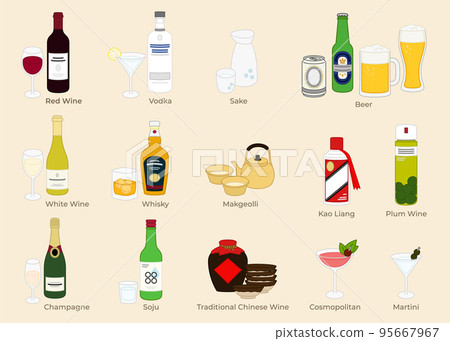 Distinctive National Sake and Sake Bottles, Sake Cups, Cups Distinctive National Sake and Sake Bottles, Sake Cups, Cups 95667967