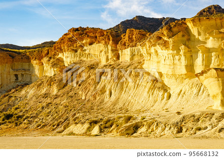 Rock formations Bolnuevo, Spain 95668132