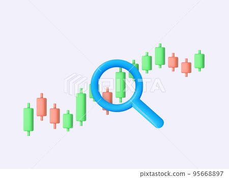 Growth stock diagram financial graph or business investment market trade Growth stock diagram financial graph or business investment market trade 95668897