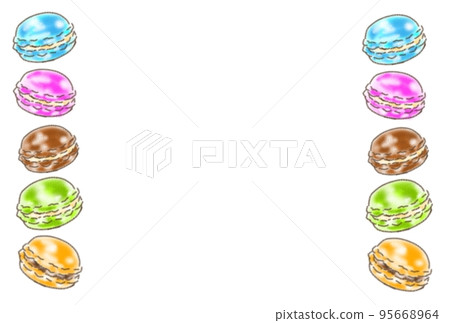 Multicolored macaroons 95668964