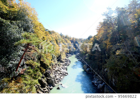 Tenryu Gorge South side from Gosha Bridge Tenryu Gorge South side from Gosha Bridge 95669822
