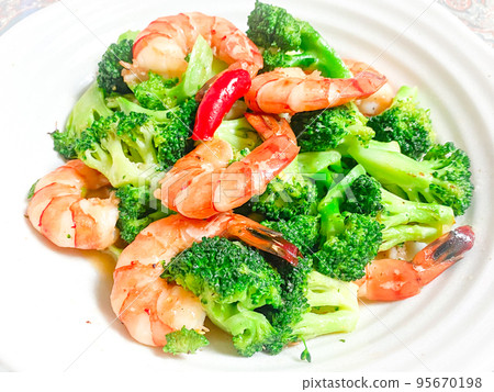 Chinese home-cooked Western Aika fried rice (broccoli and shrimp Chinese stir-fry) Chinese home-cooked Western Aika fried rice (broccoli and shrimp Chinese stir-fry) 95670198