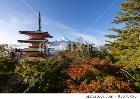 Fuji five-storied pagoda Fuji five-storied pagoda 95670456