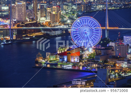 從大阪府咲島大樓展望台眺望天保山 95671008