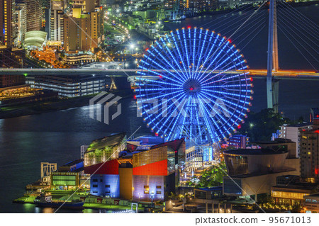 從大阪府咲島大樓展望台眺望天保山 95671013