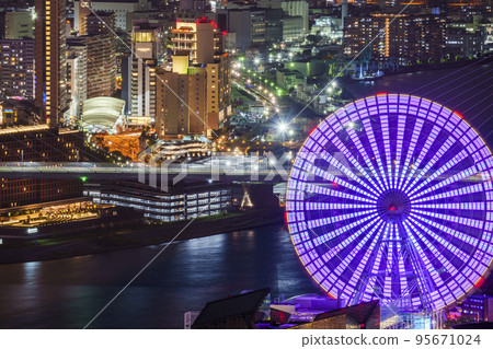 從大阪府咲島大樓展望台眺望天保山 95671024