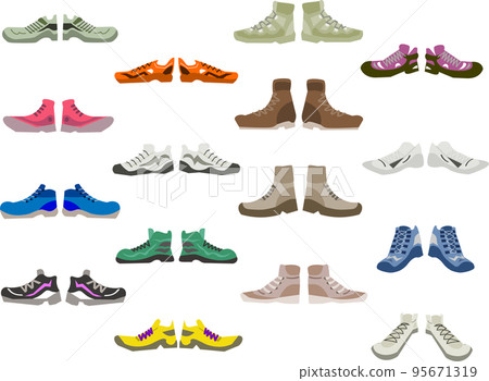 16款彩色鞋和徒步鞋 95671319