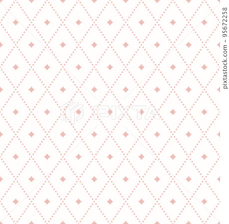 Seamless Geometric Vector Pattern With Dotted Rhombuses 95672258