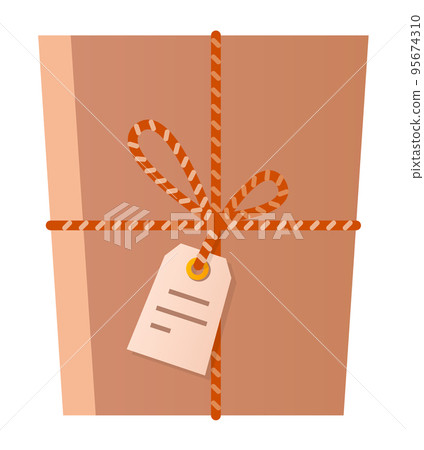 Gift wrap - modern flat design style single isolated image Gift wrap - modern flat design style single isolated image 95674310