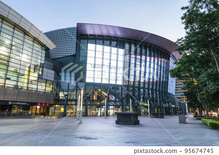 Modern building view of the Taipei Arena in Taiwan, It is a multifunctional indoor gymnasium. 95674745