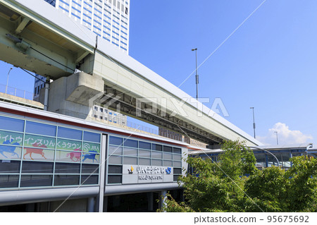 Osaka Prefecture Izumisano City Aozora no Rinku Town Station Nankai Airport Line JR Kansai Airport Line Osaka Prefecture Izumisano City Aozora no Rinku Town Station Nankai Airport Line JR Kansai Airport Line 95675692