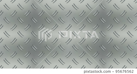Aluminum diamondplate industry realistic grey seamless pattern Aluminum diamondplate industry realistic grey seamless pattern 95676562