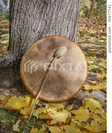 shaman frame drum with a beater shaman frame drum with a beater 95677541