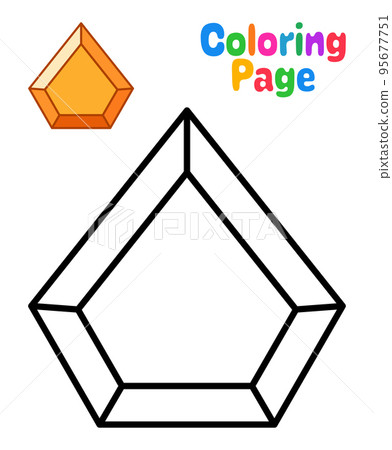Coloring page with Gemstone for kids Coloring page with Gemstone for kids 95677751