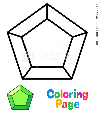 Coloring page with Gemstone for kids Coloring page with Gemstone for kids 95677752