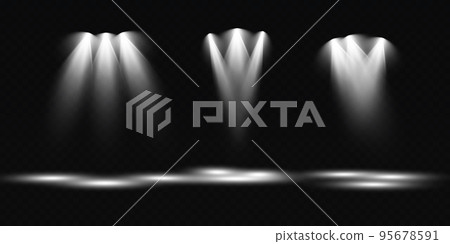 Set of vector spotlights. various forms of light. Stage spotlights. Light effects. Glow light effect. Vector illustration. Set of vector spotlights. various forms of light. Stage spotlights. Light effects. Glow light effect. Vector illustration. 95678591