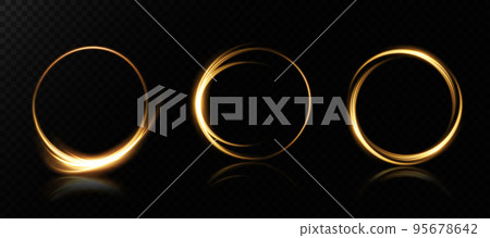Golden glowing shiny spiral lines, round frames. Vector background. EPS10. Abstract effect of movement with the speed of light. Shiny wavy path. Light painting. Easy trail. Vector eps10. Golden glowing shiny spiral lines, round frames. Vector background. EPS10. Abstract effect of movement with the speed of light. Shiny wavy path. Light painting. Easy trail. Vector eps10. 95678642