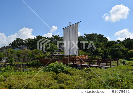 Sengoku Ship (Kitamaebune) Hiyoriyama Park Japan Heritage Sengoku Ship (Kitamaebune) Hiyoriyama Park Japan Heritage 95679421