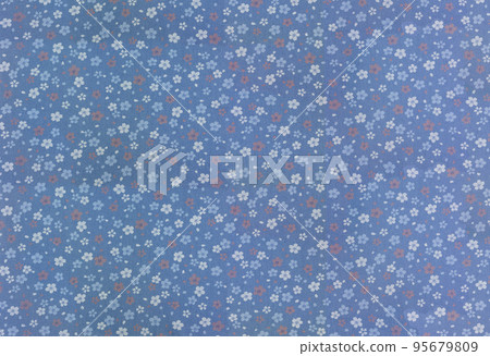 [材質] 帶有櫻花藍色圖案設計的包袱皮，讓人聯想到賞櫻。 95679809