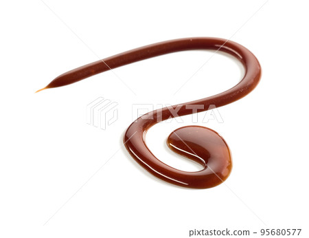 melted chocolate sauce 95680577