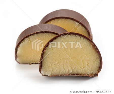 pieces of marzipan 95680582