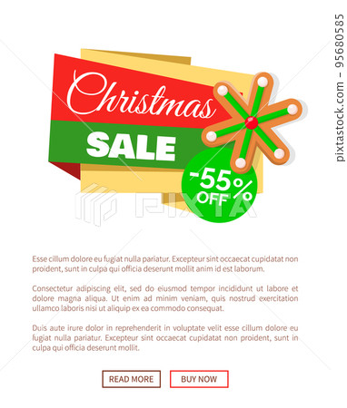Christmas Gingerbread Snowflake Web Poster 95680585
