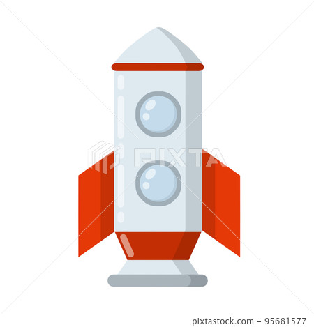 Rocket. Spaceship with porthole. Rocket. Spaceship with porthole. 95681577